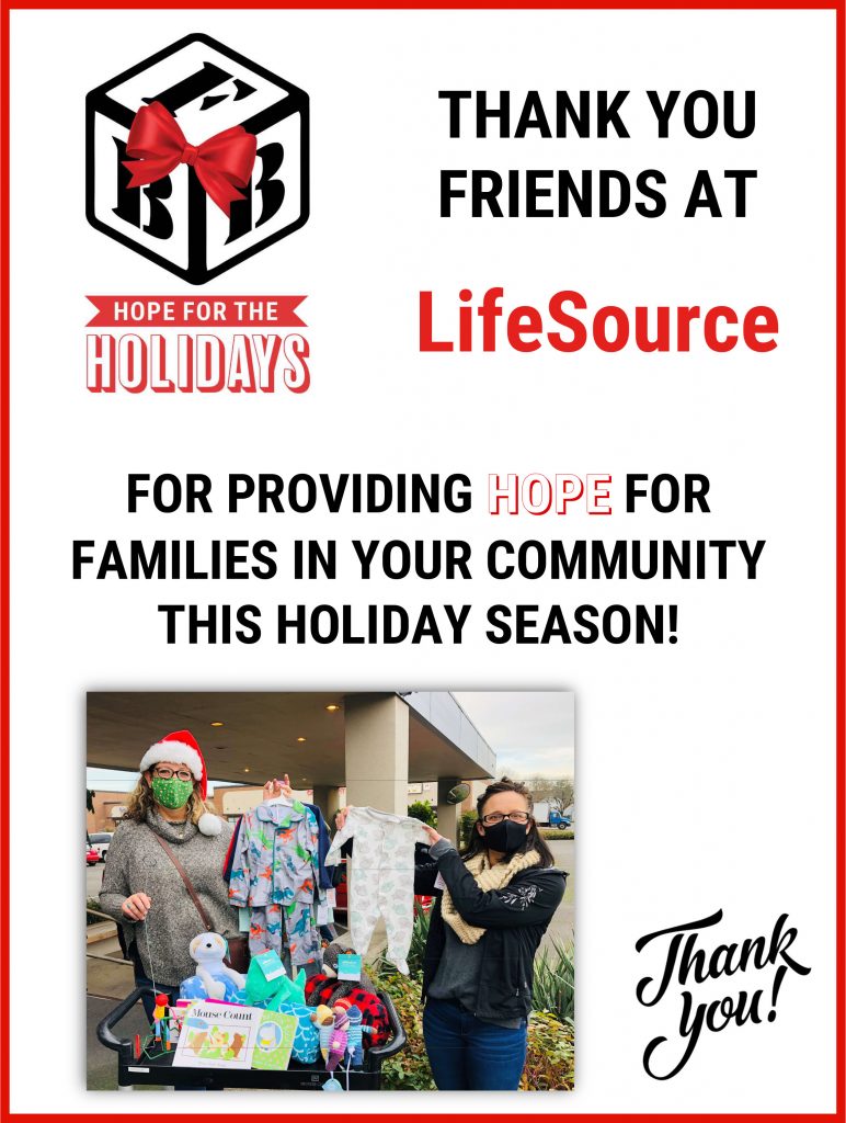 Thank you LifeSource